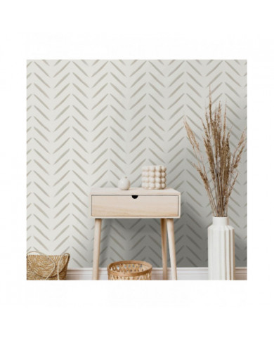Chevron Brush Marks Papier peint Holden