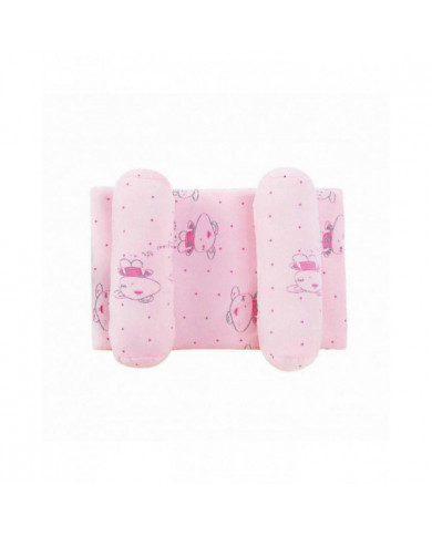 Oreiller doux pour bébé pour tête plate - Oreiller de prévention des déformations - Oreiller pour bébé