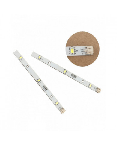 2x Led Strip Light pour Rongsheng Hisense Logik Réfrigérateur Congélateurs Mddz-162a 1629348