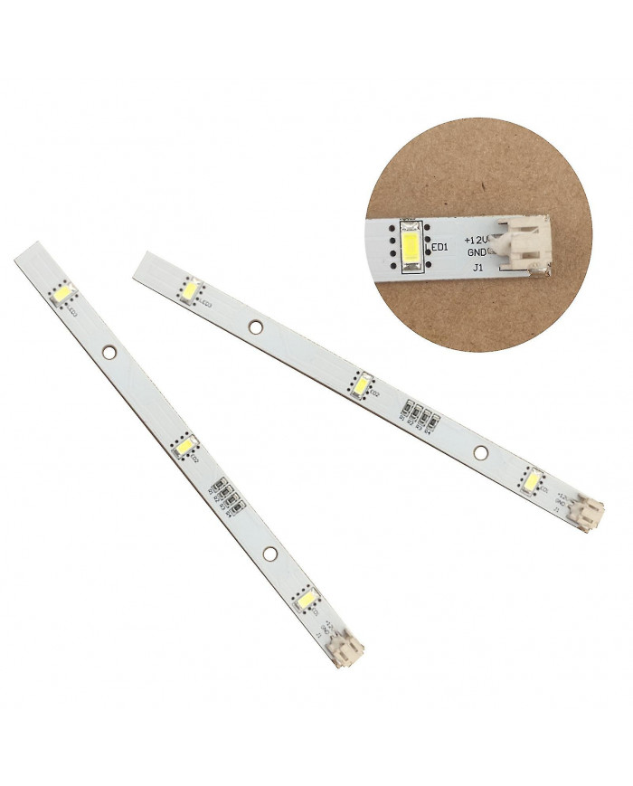 2x Led Strip Light pour Rongsheng Hisense Logik Réfrigérateur Congélateurs Mddz-162a 1629348