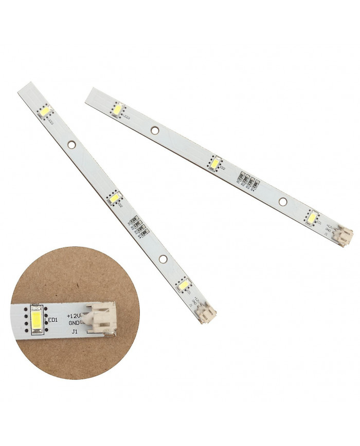 2x Led Strip Light pour Rongsheng Hisense Logik Réfrigérateur Congélateurs Mddz-162a 1629348