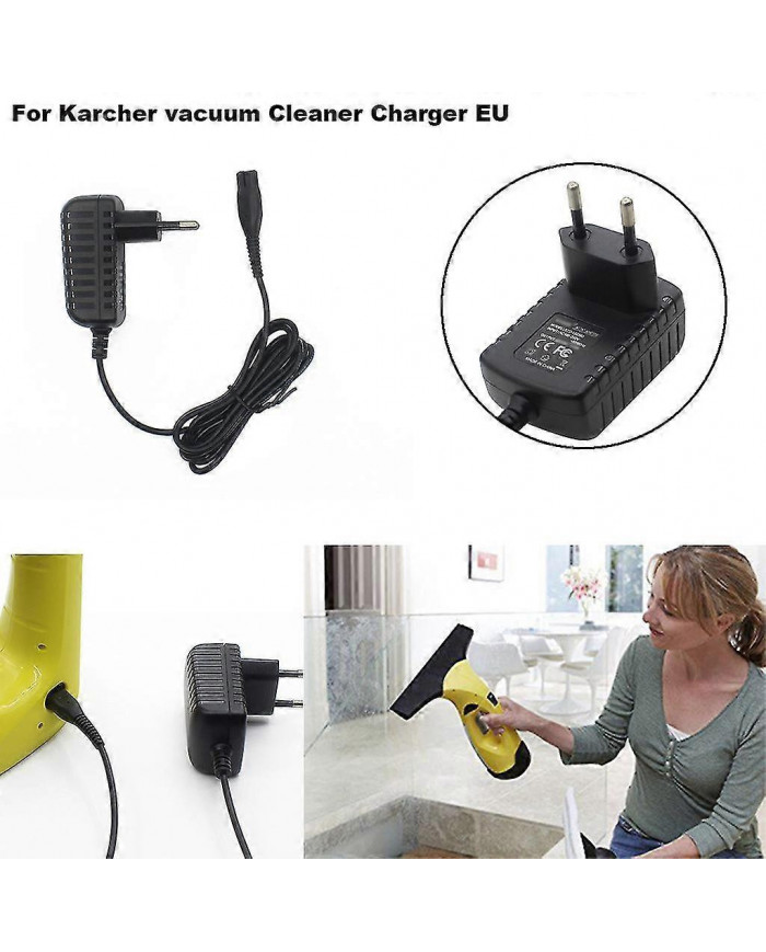 Pour Karcher WV50 WV55 WV60 WV70 WV75 & WV2 WV5 Window Vac Plug Battery Chargereu 241172