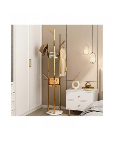 Heavy Duty Marble Coat Rack Stand Tall Tree Clothes Rail Hanger