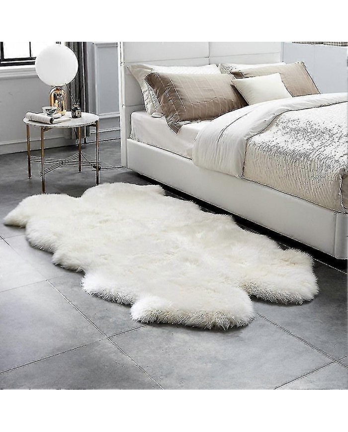 180x110cm Soft Fluffy Fur Anti Slip Faux Sheepskin Tapis