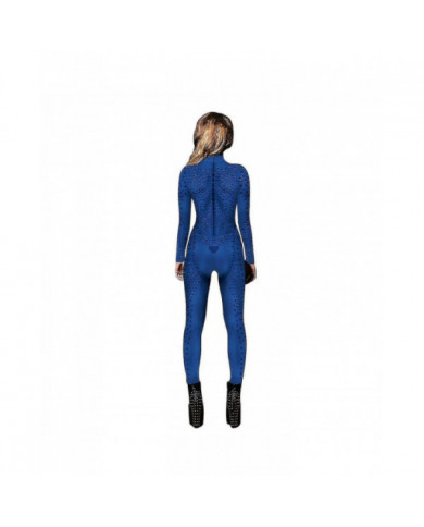 Noël Halloween Party X-men Mystique Femmes Jumpsuit Cosplay Costume