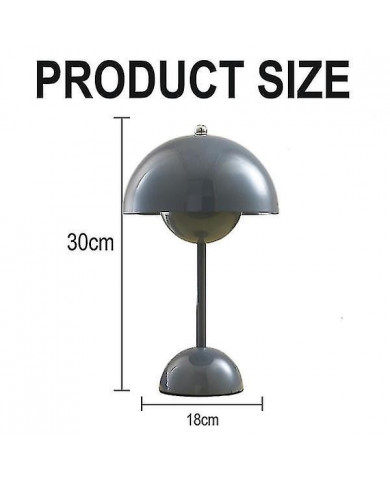 Lampe de table, lampe de table de pot de fleurs à LED de soins oculaires portable pour l’école -QH