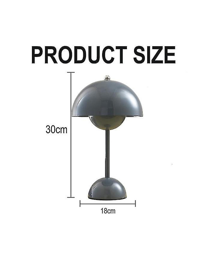 Lampe de table, lampe de table de pot de fleurs à LED de soins oculaires portable pour l’école -QH