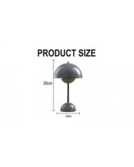 Lampe de table, lampe de table de pot de fleurs à LED de soins oculaires portable pour l’école -QH