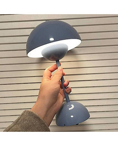 Lampe de table, lampe de table de pot de fleurs à LED de soins oculaires portable pour l’école -QH