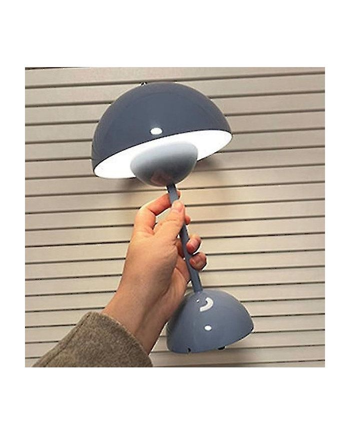 Lampe de table, lampe de table de pot de fleurs à LED de soins oculaires portable pour l’école -QH