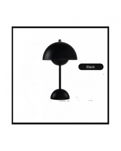 Lampe de table, lampe de table de pot de fleurs à LED de soins oculaires portable pour l’école -QH