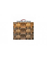 42w E14 C35 Dimmable Ampoule halogène Ac 220-240V Blanc chaud 2700k E14 Ampoule halogène transparente (10pcs)