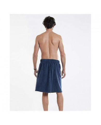 Paréo De Sauna Pour Hommes En Coton Serviette De Plage Serviette De Bain Portable Avec Poche Velcro