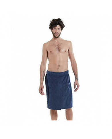 Paréo De Sauna Pour Hommes En Coton Serviette De Plage Serviette De Bain Portable Avec Poche Velcro