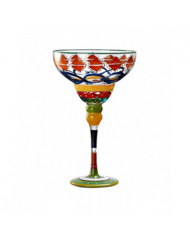 270ml Margarita Wine Glasses Colorful Printed Champagne Cup Gift For Birthday Anniversary