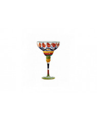 270ml Margarita Wine Glasses Colorful Printed Champagne Cup Gift For Birthday Anniversary