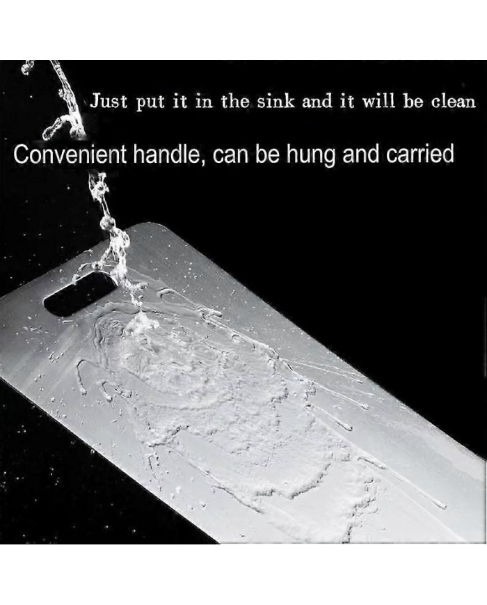 Planche à découper en acier inoxydable double face Planche à découper de fruits domestiques de qualité alimentaire [...]