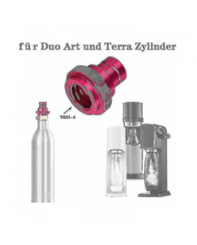 Nouveau Adaptateur Co2 Quick Connect Compatible Sodastream Arroseur D’eau Duo Art, Terra, Tr21-4 Jnnjv