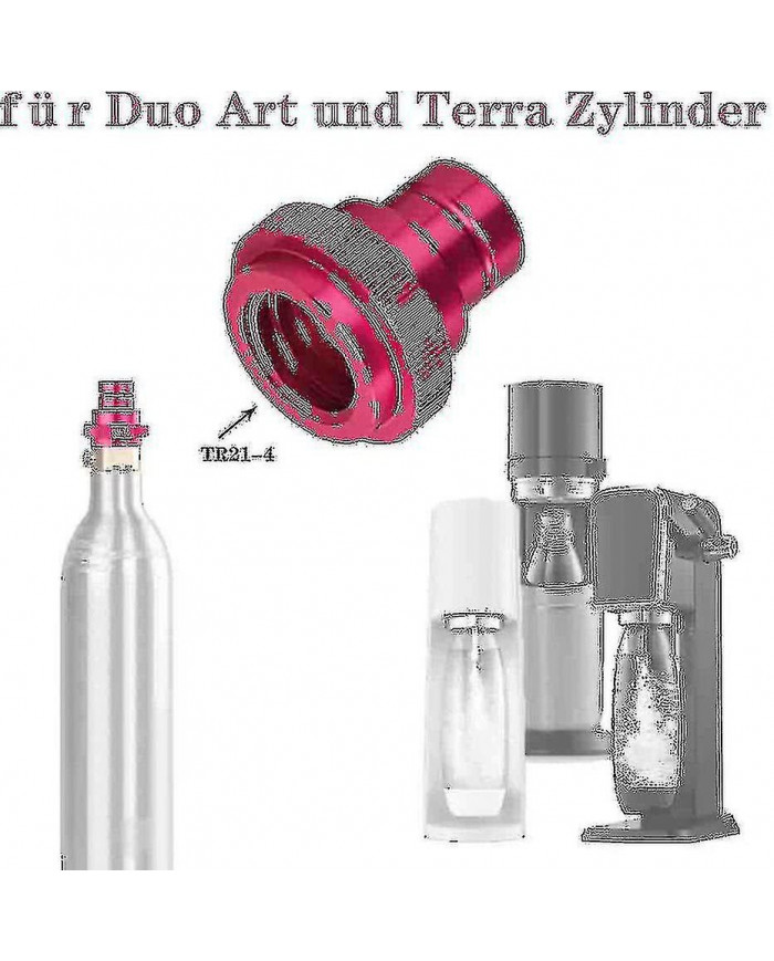 Nouveau Adaptateur Co2 Quick Connect Compatible Sodastream Arroseur D’eau Duo Art, Terra, Tr21-4 Jnnjv