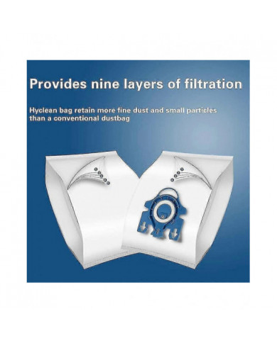 10pcs sacs à poussière compatibles avec l’aspirateur Miele Gn 3d Complete C3, Complete C2, Classic C1, S40