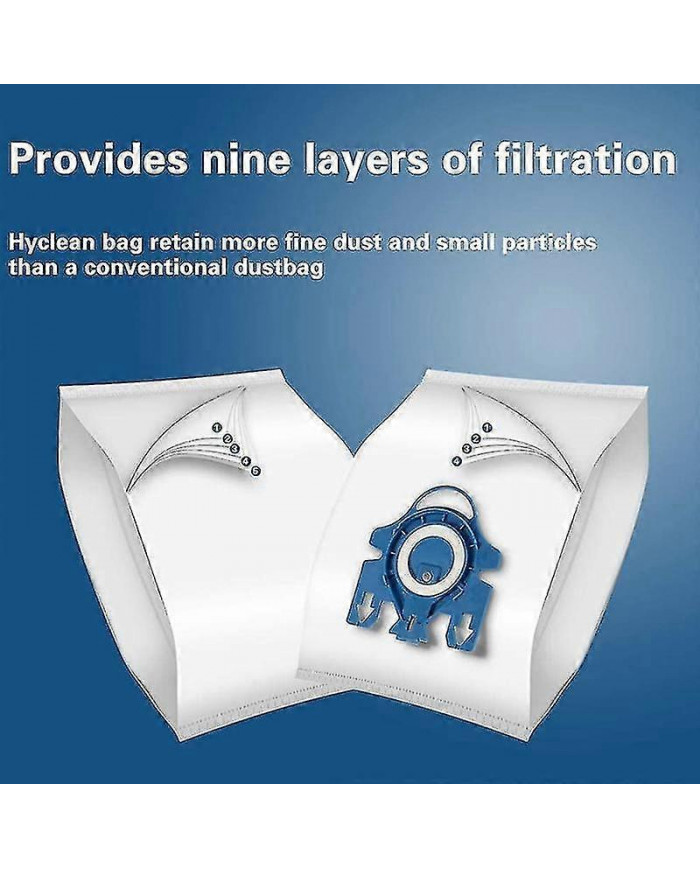 10pcs sacs à poussière compatibles avec l’aspirateur Miele Gn 3d Complete C3, Complete C2, Classic C1, S40
