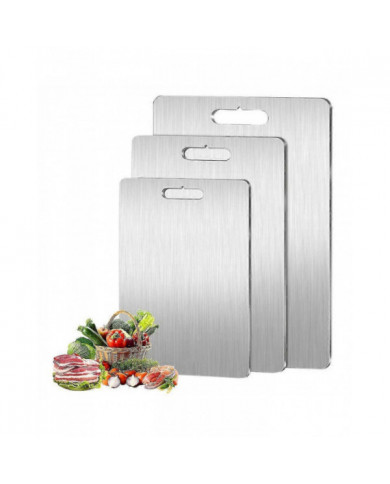 2024 Nouvelle planche à découper en acier inoxydable - Planches à découper pour Kitche, Planche en acier [...]