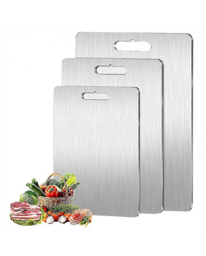 2024 Nouvelle planche à découper en acier inoxydable - Planches à découper pour Kitche, Planche en acier [...]