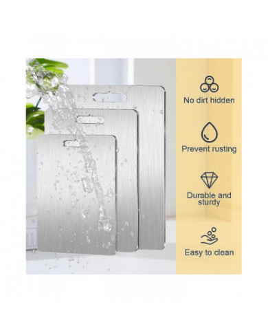 2024 Nouvelle planche à découper en acier inoxydable - Planches à découper pour Kitche, Planche en acier [...]