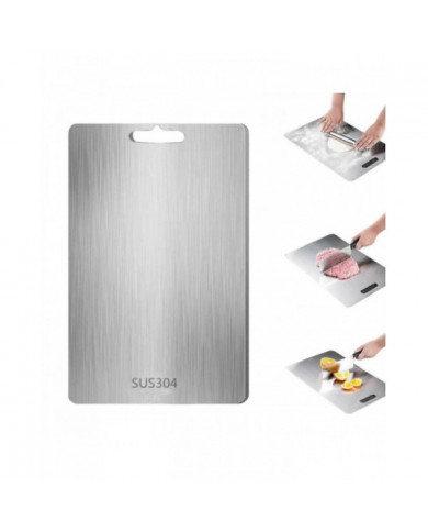 2024 Nouvelle planche à découper en acier inoxydable - Planches à découper pour Kitche, Planche en acier [...]