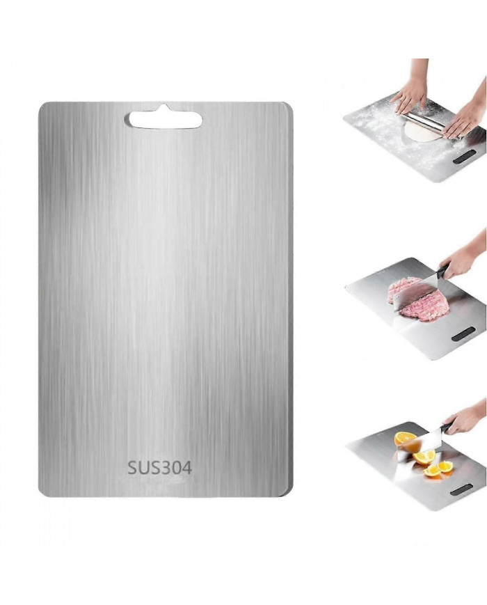 2024 Nouvelle planche à découper en acier inoxydable - Planches à découper pour Kitche, Planche en acier [...]