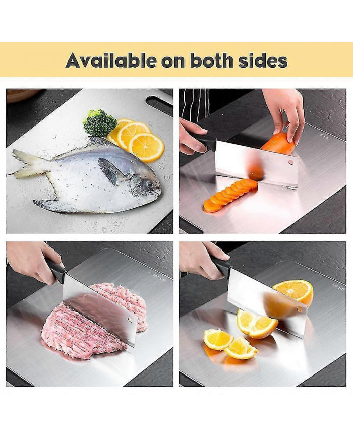 2024 Nouvelle planche à découper en acier inoxydable - Planches à découper pour Kitche, Planche en acier [...]