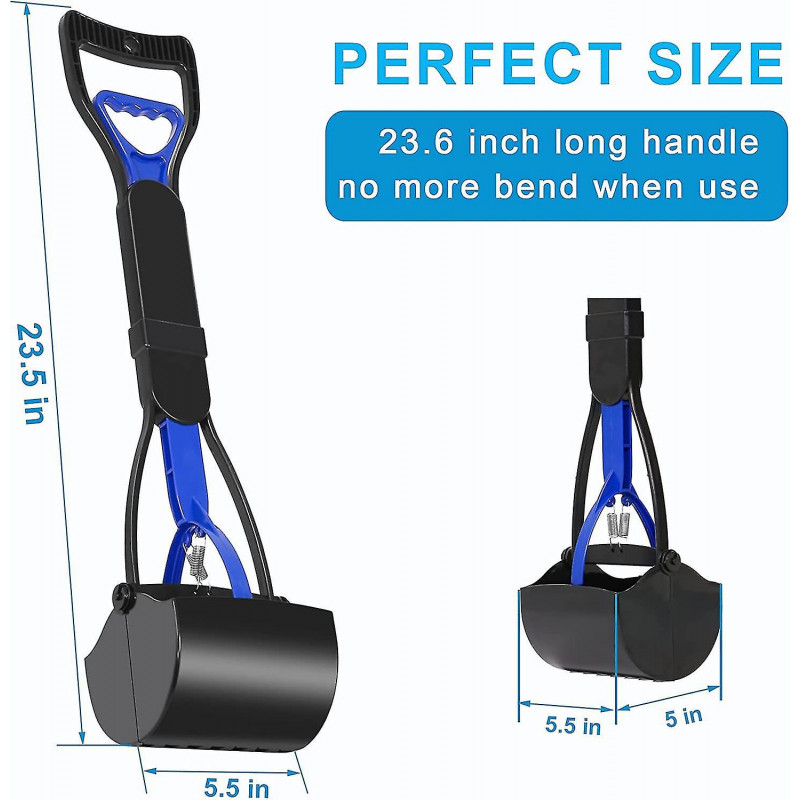 Pet Pooper Scooper pour chiens, Long Handle Dog Pooper Scooper, Durable Spring And Premium MaterialsFacile à [...]