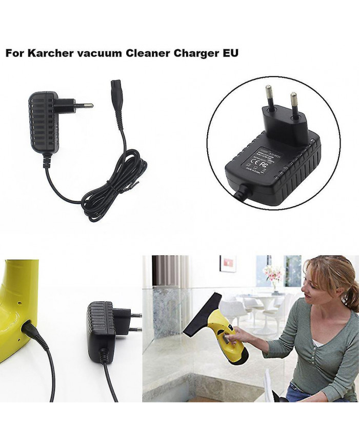 Pour Karcher WV50 WV55 WV60 WV70 WV75 & WV2 WV5 Window Vac Plug Chargeur de batterieEU