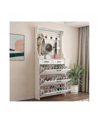 N’inclut pas l’armoire à chaussuresPaire de porte-chaussures Étagères d’armoire à chaussures Maison en plastique [...]