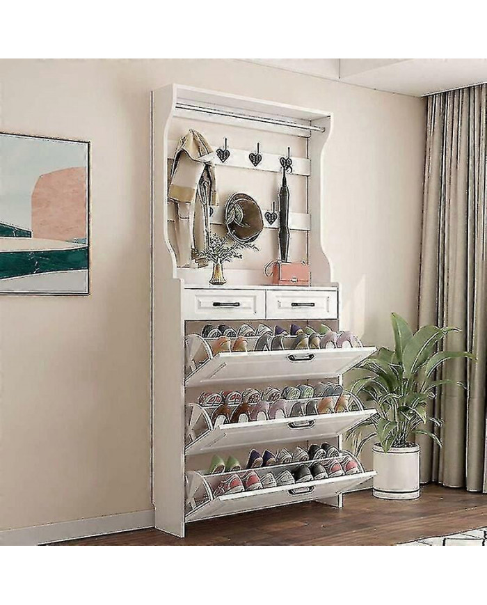 N’inclut pas l’armoire à chaussuresPaire de porte-chaussures Étagères d’armoire à chaussures Maison en plastique [...]