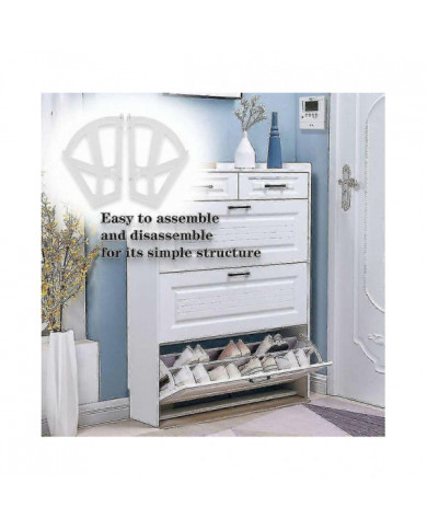 N’inclut pas l’armoire à chaussuresPaire de porte-chaussures Étagères d’armoire à chaussures Maison en plastique [...]