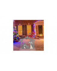 Kongque - Crèche extérieure éclairée, décoration de cour de Noël Sainte Famille, ensembles de nativité pour Noël [...]