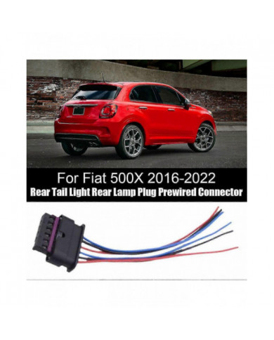 6 broches pour Fiat 500X 2016-2022 feu arrière prise de feu arrière connecteur précâblé