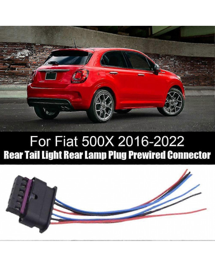 6 broches pour Fiat 500X 2016-2022 feu arrière prise de feu arrière connecteur précâblé