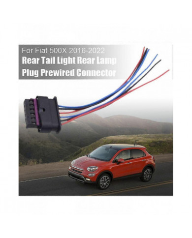 6 broches pour Fiat 500X 2016-2022 feu arrière prise de feu arrière connecteur précâblé