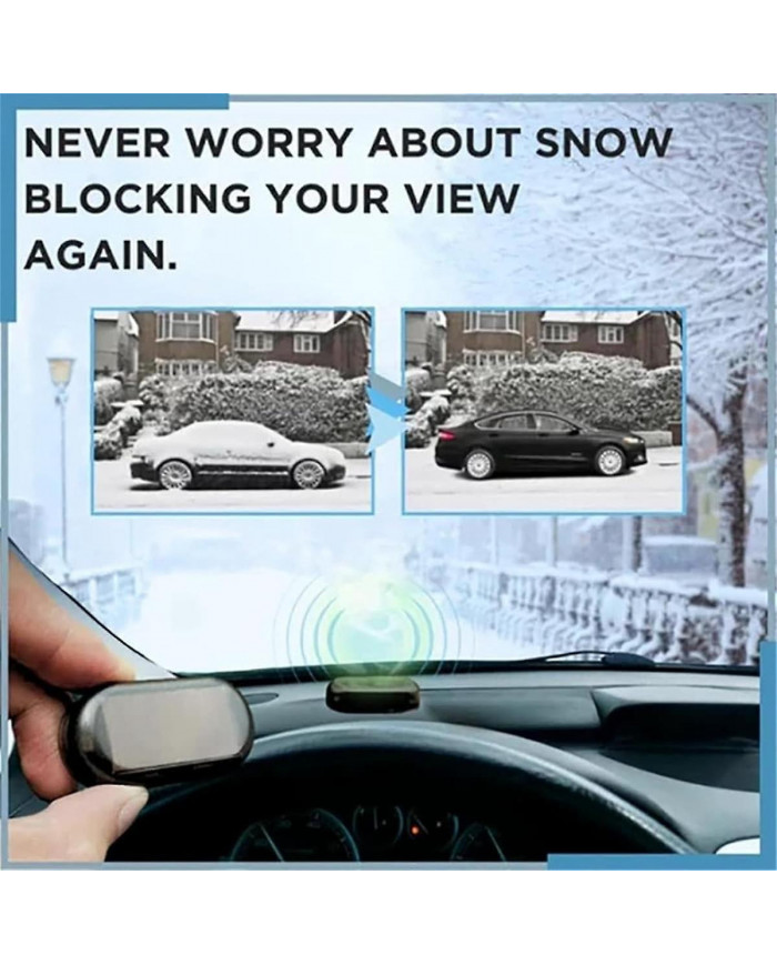 2pcs Électrique Neige Grattoir À Glace Usb Rechargeable Voiture Outil De Déneigement Verre Dégivreur Et Fondeur À Neige