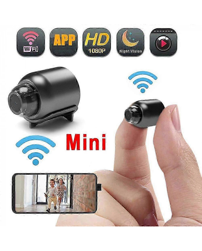 Mini caméscope de vision nocturne Surveillance de sécurité 1080p Hd Wifi Moniteur pour bébé Sécurité intérieure [...]