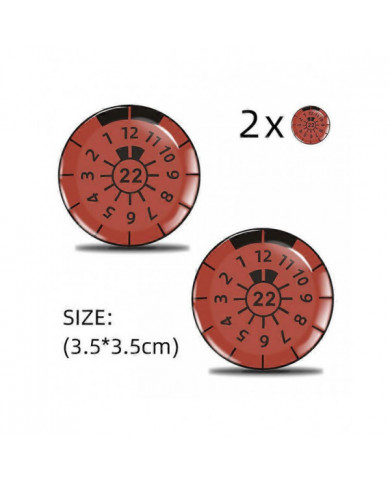 2pcs 3D gel sticker plaque d’immatriculation seal badge, décalcomanies de plaque TUV 2024 Nouveau