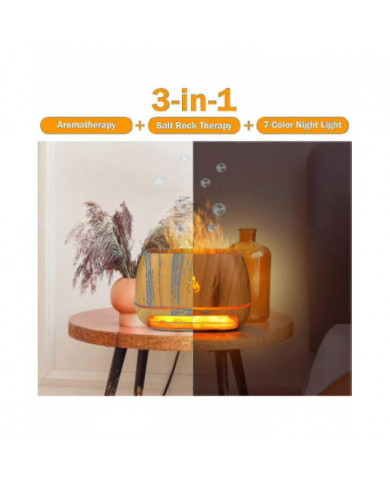 2024 Diffuseur d’arôme de roche de sel de l’Himalaya 3 en 1, diffuseur d’huiles essentielles à ultrasons, [...]