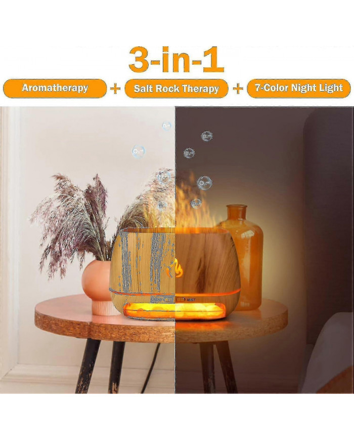 2024 Diffuseur d’arôme de roche de sel de l’Himalaya 3 en 1, diffuseur d’huiles essentielles à ultrasons, [...]