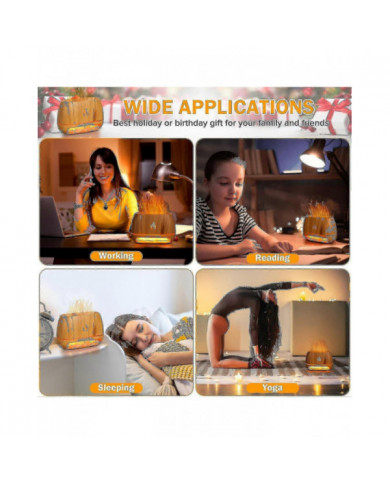 2024 Diffuseur d’arôme de roche de sel de l’Himalaya 3 en 1, diffuseur d’huiles essentielles à ultrasons, [...]