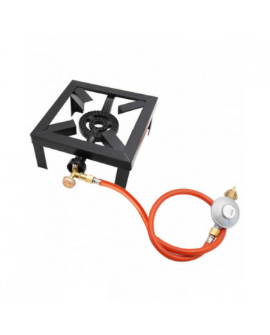 8kw Gas Boiling Anneau Fonte Brûleur Grand GPL Poêle Cuisinière extérieure Cadre en fer Poêle portable de contrôle [...]