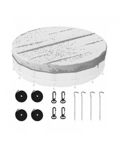 Couverture de piscine, couverture de piscine gonflable ronde coupe-vent, couverture de piscine imperméable à l’eau [...]