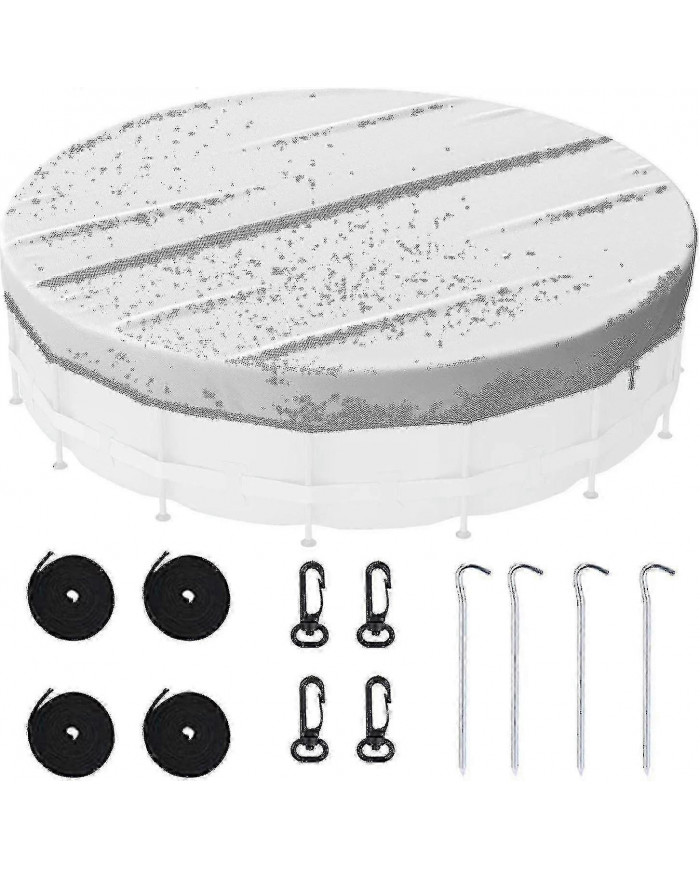 Couverture de piscine, couverture de piscine gonflable ronde coupe-vent, couverture de piscine imperméable à l’eau [...]