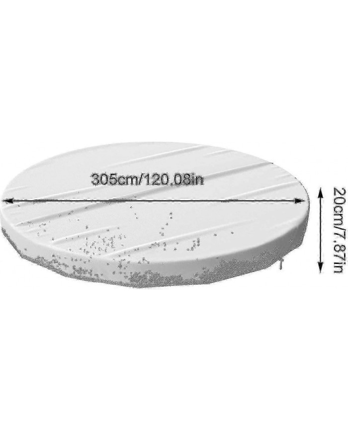 Couverture de piscine, couverture de piscine gonflable ronde coupe-vent, couverture de piscine imperméable à l’eau [...]